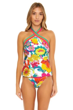 Fontaine Reversible High Neck Tankini Top
