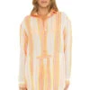Montauk Beach Shirt Dress -Shoreline Trendy 3813935 Apparel Top Multi Front