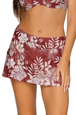 Sporty Swim Skirted Hipster Bikini Bottom