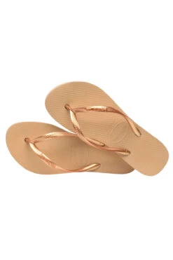 Havaianas Platform Flip Flops -Shoreline Trendy 4144537 Shoe Golden Side2