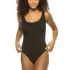 Talia One Piece Swimsuit 2 Talia One Piece Swimsuit -Shoreline Trendy 430 770 One Piece Swimsuit Black Front