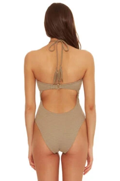 Maillot Halter One Piece Swimsuit 6 Maillot Halter One Piece Swimsuit -Shoreline Trendy 4711124 One Piece Swimsuit Truffle Back