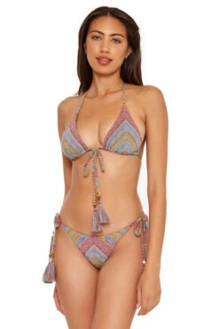 Cheryl Triangle Bikini Top -Shoreline Trendy 503037 Bikini Top Multi Front3