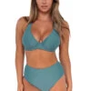 Muse Underwire Halter Bikini Top (D+ Cup) -Shoreline Trendy 51TOCEAN Bikini Top Ocean Front