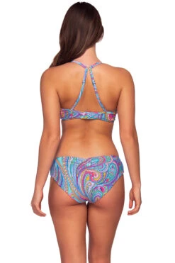 Crossroads Underwire Bikini Top (D+ Cup) -Shoreline Trendy 52TPAIPO Bikini Top Paisley Pop Back2