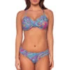 Crossroads Underwire Bikini Top (D+ Cup) -Shoreline Trendy 52TPAIPO Bikini Top Paisley Pop Front