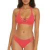 Keira Halter Banded Bikini Top -Shoreline Trendy 542147 Bikini Top Paprika Front