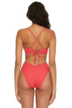 Featured Products -Shoreline Trendy 542347 Bikini Top Paprika Back