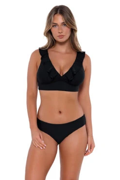 Willa Wireless Bralette Bikini Top (D+ Cup)