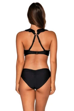 Shoreline Trendy -Shoreline Trendy 546TEFGBLCK Bikini Top Black Back