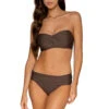Iconic Twist Underwire Bandeau Bikini Top (E-H Cup) -Shoreline Trendy 55TEFGKONA Bikini Top Kona Front2