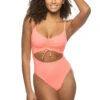 Santa Monica Monokini Cutout One Piece Swimsuit 1 Santa Monica Monokini Cutout One Piece Swimsuit -Shoreline Trendy 5621138 One Piece Swimsuit Popsicle Front