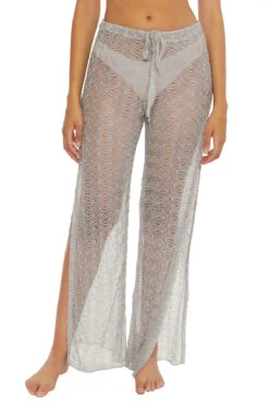 Riviera Metallic Crochet Pants