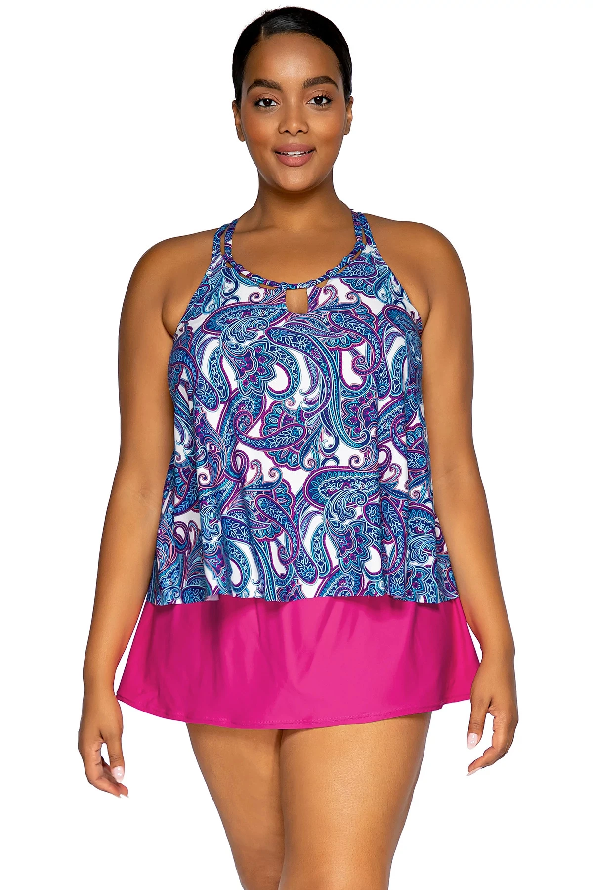 Sadie High Neck Tankini Top 3 Sadie High Neck Tankini Top