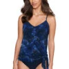 Festival Chic Alex Tankini Top -Shoreline Trendy 6015740 Tankini Top Blk Multi Front