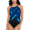 Lisa High Neck One Piece Swimsuit