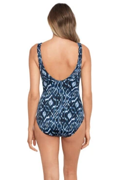 Miraclesuit Escape One Piece Swimsuit 5 Miraclesuit Escape One Piece Swimsuit -Shoreline Trendy 6553466 One Piece Swimsuit Blue Multi Back