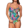 Maeve Tankini Top (E-H Cup) -Shoreline Trendy 714TEFGLUSGA Tankini Top Lush Garden Front