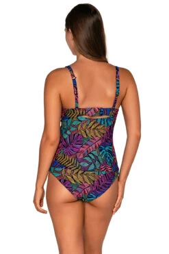 Maeve Underwire Tankini Top (E-H Cup) 6 Maeve Underwire Tankini Top (E-H Cup) -Shoreline Trendy 714TEFGPANPA Tankini Top Panama Palms Back
