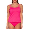 Taylor Tankini Top (E-H Cup) 1 Taylor Tankini Top (E-H Cup) -Shoreline Trendy 75TEFGNEOPI Tankini Top Neon Pink Front
