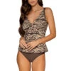 Forever Underwire Bra Tankini Top (E-H Cup) -Shoreline Trendy 77TEFGOTHP Tankini Top On The Prowl Front