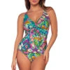 Forever Tankini Top (D+ Cup) -Shoreline Trendy 77TLUSGA Tankini Top Lush Garden Front