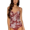 Crossroads Underwire Bra Tankini Top (D+ Cup) 1 Crossroads Underwire Bra Tankini Top (D+ Cup) -Shoreline Trendy 79THAWHI Tankini Top Hawaiian Hideaway Front