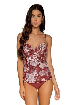 Crossroads Underwire Bra Tankini Top (D+ Cup)