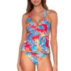 Heidi Underwire Tankini Top 1 Heidi Underwire Tankini Top -Shoreline Trendy 803TTIGLI Tankini Top Tiger Lily Front