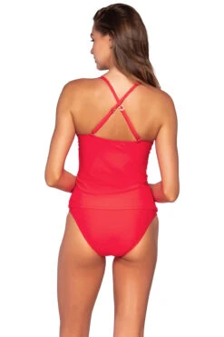 Simone Tankini Top -Shoreline Trendy 81TGERAN Tankini Top Geranium Back1