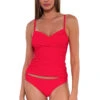 Simone Tankini Top -Shoreline Trendy 81TGERAN Tankini Top Geranium Front
