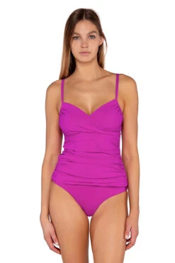 Simone Over The Shoulder Tankini Top