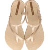 Ipanema Aphrodite Sandals -Shoreline Trendy 82931 I Shoe Beige Gold Top
