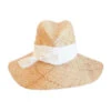 First Aid Grosgrain Ribbon Hat -Shoreline Trendy 8325 Hat Natural White Front