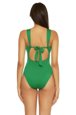 Rylie One Piece Swimsuit -Shoreline Trendy 850237 One Piece Swimsuit Grass Back