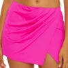 Wrap Stretch Sarong -Shoreline Trendy 8571371 Apparel Bottom Pink Flambe Front