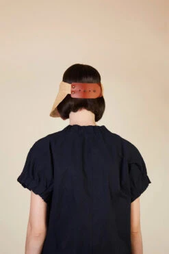 Marquee Woven Visor -Shoreline Trendy 8634 Hat Natural Brown Lifestyle