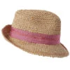 Tarboush Fedora -Shoreline Trendy 8640 Hat Natural Rose Orange Front