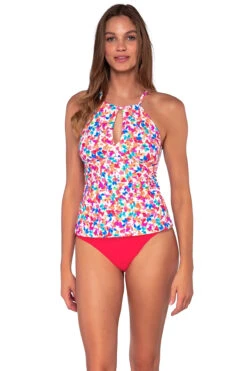 Mia High Neck Tankini Top