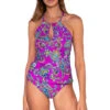 Mia Convertible Tankini Top -Shoreline Trendy 87TMARRA Tankini Top Marrakesh Front
