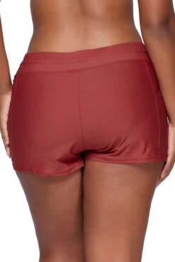 Laguna Swim Short 6 Laguna Swim Short -Shoreline Trendy 905BTUSRE Bikini Bottom Tuscan Red Back