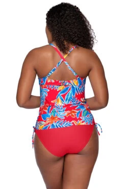Cassie Underwire Tankini Top -Shoreline Trendy 931TTIGLI Tankini Top Tiger Lily Back2