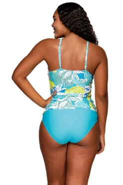 Harlow High Neck Halterkini Top 7 Harlow High Neck Halterkini Top -Shoreline Trendy 943TKAILU Tankini Top Kailua Bay Back
