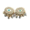 Mini Evil Eye Clip On Earrings -Shoreline Trendy 95400 SIL 163161