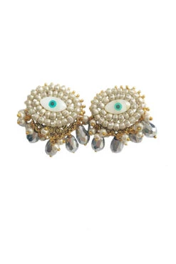 Mini Evil Eye Clip On Earrings