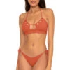 Candice Banded Halter Bikini Top -Shoreline Trendy 969137 Bikini Top Ginger Front1