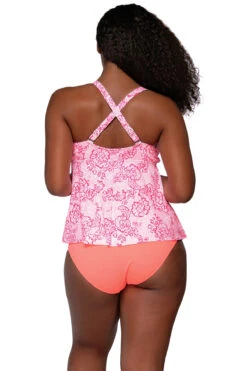 Marin Underwire Tankini Top 7 Marin Underwire Tankini Top -Shoreline Trendy 970TCORCO Tankini Top Coral Cove Back1