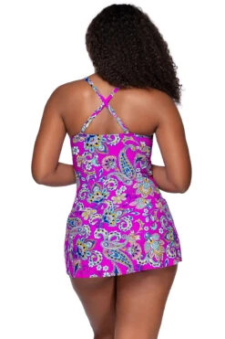 Sienna Swim Dress -Shoreline Trendy 983MARRA One Piece Swimsuit Marrakesh Back2