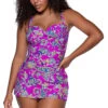 Sienna Swim Dress -Shoreline Trendy 983MARRA One Piece Swimsuit Marrakesh Front