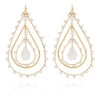 Orphee Teardrop Earrings -Shoreline Trendy AORPHEE PM O Earrings 010 White Gold Front